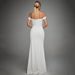 Cross-Border Aura Off-Shoulder V-Neck Slim Light Wedding Dress Travel Shoot Toasting Long Gown Wholesale_ecoleips.com