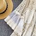 Women's Crochet Lace Knit Cover-Up Dress – Vintage Boho Style, Oversized Fit, Summer Beach & Casual Wear (Beige)_ecoleips.com