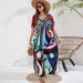 44 Colors Cross-Border European And American Printed Cover-Up Vacation Beach Dress Bikini Sunscreen Outerwear 1D196_ecoleips.com