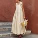Women's Clothing Long Ear Shaped Versatile Vacation Spring And Summer Dress_ecoleips.com