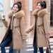 Women's Winter Parka Coat With Detachable Inner Lining, Thickened Warm Jacket, Slim Waist Design, Plus Size Available In Multiple Colors_ecoleips.com