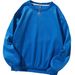 2026 Spring And Autumn New Casual Sweatshirt Jacket, Fleece-Lined, Thickened, Loose, Solid Color, Round_ecoleips.com