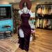 Elegant Satin Sleeveless Slit Dress - V-Neck High Waist Bodycon Long Dress For Women (Purple, Blue)_ecoleips.com