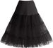 Boneless Wedding Dress Mesh Petticoat Violent Colorful Underskirt Puffy Tutu Half Skirt_ecoleips.com