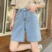 Women's High-Waisted Slimming Denim Shorts Summer Style Thin Fashionable Casual Wide Leg Five-Point Pants plus Size_ecoleips.com
