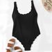 Aria Basics 2022 New European And American Style Women's Sexy Solid Color Swimsuit Model Foreign Trade Swimwear Bikini_ecoleips.com