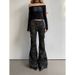Women's Clothing Workwear Jeans Slimming And Hip Enhancing Flared Pants Slim Fitting And Drapey Floor Length Pants Casual And Versatile_ecoleips.com