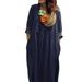 Women's V-Neck Linen Blend Dress – Breathable A-Line Midi Dress With Relaxed Fit, Casual Boho Style_ecoleips.com