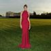 Satin Halter Maxi Dress – Elegant Backless Evening Gown (Navy/Red/Burgundy, XS-L, Slim-Fit & Glamorous For Special Occasions)_ecoleips.com
