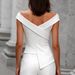 Fashionable off Shoulder Women's Top European And American Style Crossover V Neck Irregular Design Shirt for Women 2026 New Style_ecoleips.com