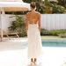 In-stock Cross-border European And American Women's Clothing, New Floral Sexy Strapless Backless Vacation-style Dress_ecoleips.com