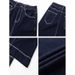 High Waisted Straight Leg Jeans for Women Dark Navy Blue with High Stitch Decoration New Style 2025 Factory Direct Wholesale_ecoleips.com