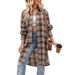 Verve 2025 Women's Autumn Winter New Casual Fashion Loose Long Plaid Shirt Trench Coat_ecoleips.com