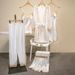 Women's Clothing new pajamas with chest pads Silk sexy sling golden flower five piece pajamas thin home clothes_ecoleips.com