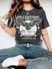 Women's Short Sleeved Wing Tops Summer Cartoon Print Round Neck Loose Short Sleeved T Shirt Tops_ecoleips.com