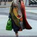 Women's Long Sleeved Printed Coat Lapel Jacket Autumn European American Style Plus Size Clothes_ecoleips.com