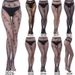 European And American Style Pantyhose Fishnet Stockings Fashion Girl Sexy Tattoo Trim Body Image Jacquard Lace Hollow_ecoleips.com