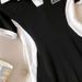 Plus Size Girl Outfit Women's New Summer Versatile Slimming Color Block Design Tummy Covering Dress_ecoleips.com