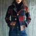 Classic Checkered Blazer With Stand Collar & Button Detail – Retro Autumn Winter Coat For Women (S-3xl, Multiple Colors Available)_ecoleips.com