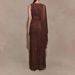Women's Clothing Women's Hollow Out Slim Fit Long Dress Asymmetrical Solid Color Elegant Sexy Fashion For Formal & Casual For Women_ecoleips.com