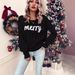girl European And American Cross-Border Christmas 2025 New Style Letter Knitted Sweater Women's Round Neck Long Sleeve_ecoleips.com