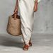 Women's Off-Shoulder Linen Dress Casual Long Striped Loose Fit Summer European And American Style_ecoleips.com