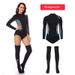 Aria Basics British Diving Jellyfish Suit, Women's Snorkeling Swimsuit, Wetsuit, Quick-dry Swimming Sun Protection Long-sleeve_ecoleips.com