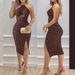 Women's Clothing Summer Fashion Halter Hollow Hip Sexy Dress Women's Clothing_ecoleips.com