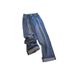Vintage Embroidered Rhinestone Rose Jeans High Waisted Flared Wide Leg Pants, Comfortable Cotton Denim With Stretch Casual Style For Pear Shape_ecoleips.com