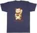Women's T-Shirts Personalised Japanese Lucky Cat Maneki Neko Mens T-Shirt Tee Gift Top_ecoleips.com