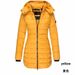 girl 2025 New Winter Korean Style Women's Jacket Mid-Length Slim Fit Warm Down Cotton Coat Black_ecoleips.com