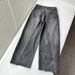 Women's Clothing New Retro Washed Slimming Reversible Deconstructed Denim Banana Pants Two Piece Denim Wide Leg Pants For Women_ecoleips.com