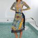 Russian Women's Long Sleeve Swimsuit Kupalnik European American Style Sun Protection Beach Dress Set Summer Autumn Polyester_ecoleips.com