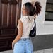 European American Cross-border 2026 Spring-summer New Style Pure And Sexy Lace Splicing Slim-fit Hollow-out Short Top_ecoleips.com