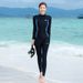 Aria Basics One-piece Unisex Swimwear, Two-piece Long-sleeve Long-pants Diving Surfing Suit, Fashionable Color-blocking,_ecoleips.com