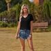 Women's Summer Casual Short Sleeve T-Shirt Business Basic Spring V-Neck Shirt Set_ecoleips.com