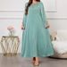 Women's Clothing Modest Abaya Dress Glamorous Dubai-Style Abaya Dress With Rhinestone Embellishments – Modest Plus-Size Long Sleeve Robe_ecoleips.com
