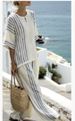 Women's Colorblock Stripe Lounge Set Oversized Cropped Top Wide-Leg Pants S-5XL 27 Colors_ecoleips.com