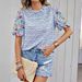 2026 European And American Women's Clothing Summer New Embroidered Printed Buckle Wave High-neck_ecoleips.com