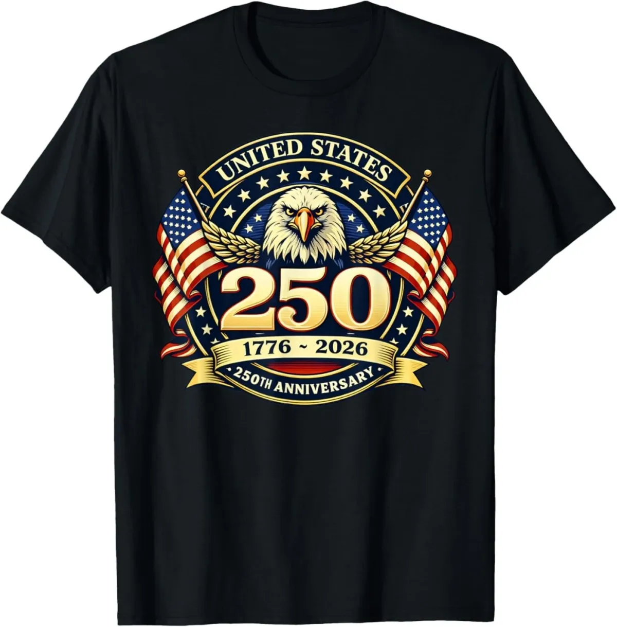 Women's T-Shirts USA Men Women 250 Years 250th Anniversary T-Shirt_ecoleips.com