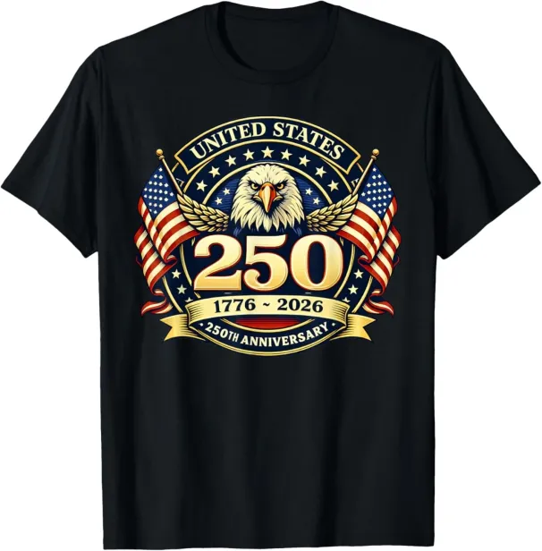 Women's T-Shirts USA Men Women 250 Years 250th Anniversary T-Shirt_ecoleips.com