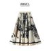 High-end Ink Wash Print Pleated Midi For Women 2025 Spring Summer New High Waist A-line Mid-length Skirt D2125_ecoleips.com