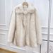 Faux Fox Fur Eco-Friendly Faux Fur Coat For Women - Short Winter Jacket With 3D Print, Elegant & Stylish (Multiple Colors Available)_ecoleips.com