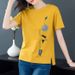 Summer-Style, Versatile, Casual Short-Sleeved T-Shirt For Women A Simple, Solid-Colored, Loose-Fitting Base Layer; Als_ecoleips.com
