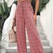 Aria Basics New European And American Cross-border Foreign Trade Elegant Drapey Slightly Elastic Loose High-waisted Jacquard_ecoleips.com