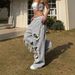 European And American American Retro Fashion Brand Casual Pants Ripped Design Wide Leg Pants Street Hip Hop Loose Sweatpants For Women_ecoleips.com