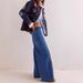 Women's Clothing Fashion Retro Personality Row Split Color Matching Wide Leg Mopping Denim Trousers_ecoleips.com