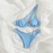 Verve New Multi-Color Sexy High-Waist Triangle Two-Piece Swimsuit For Women With Single Shoulder Underwire Bikini Swimwear_ecoleips.com