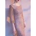 Women's Evening Dress, New Model, Sequined, Elegant, Light Luxury, Niche High-end Fishtail Dress For Toasts,_ecoleips.com