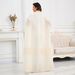 Modest Abaya Dress Trendy Solid Color Batwing Sleeve Kimono Cardigan – Loose & Flowy Women’s Cover-Up_ecoleips.com